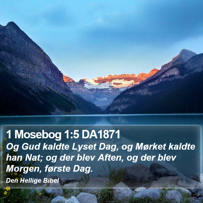 1 Mosebog 1:5 DA1871 Bible Study