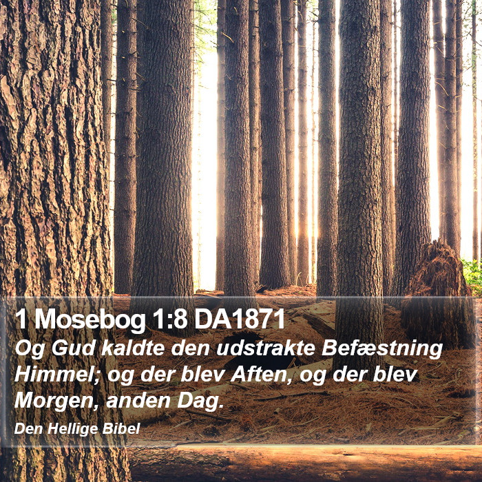 1 Mosebog 1:8 DA1871 Bible Study