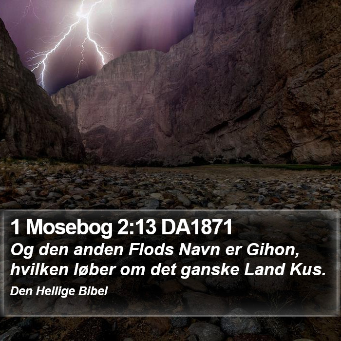 1 Mosebog 2:13 DA1871 Bible Study