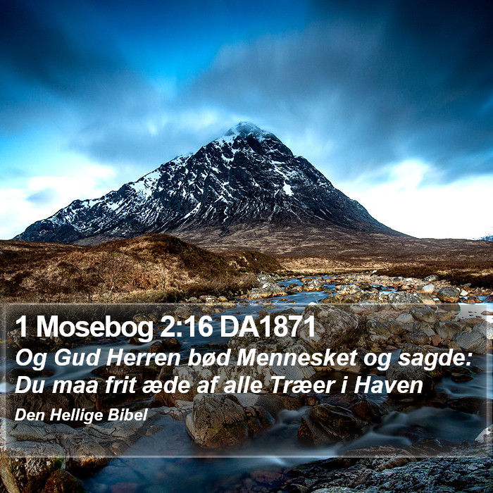 1 Mosebog 2:16 DA1871 Bible Study