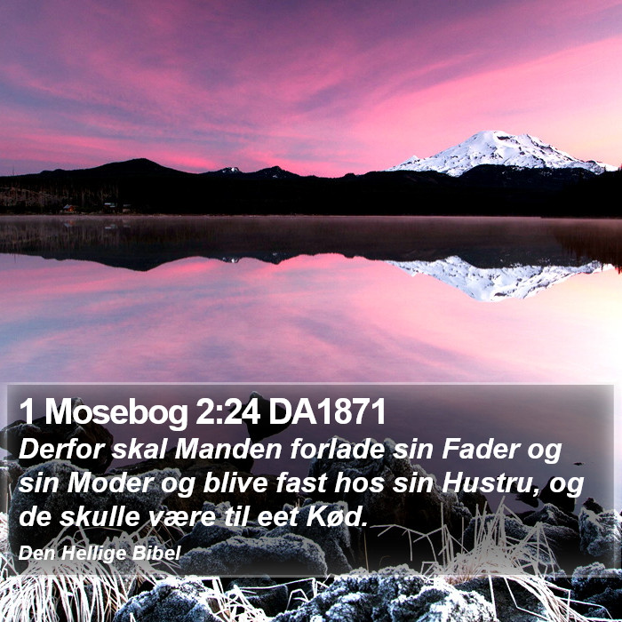 1 Mosebog 2:24 DA1871 Bible Study