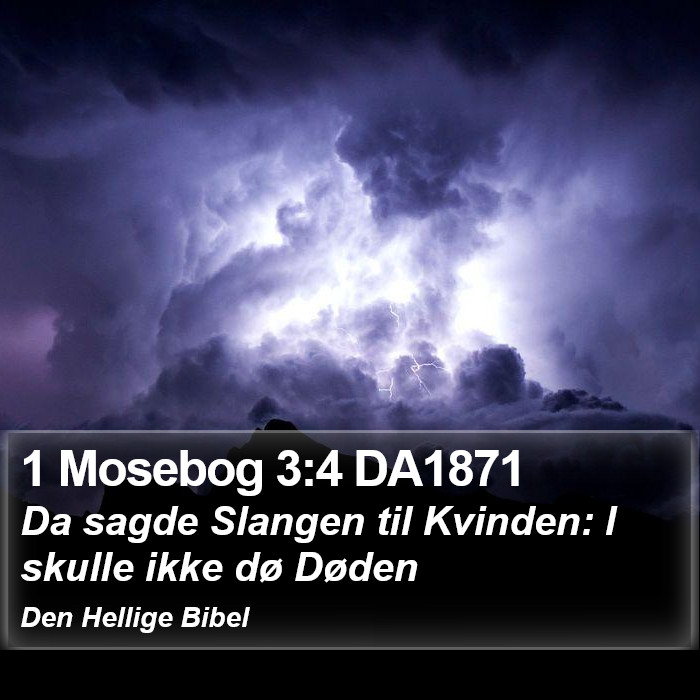 1 Mosebog 3:4 DA1871 Bible Study