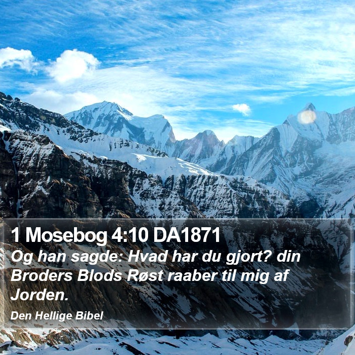 1 Mosebog 4:10 DA1871 Bible Study