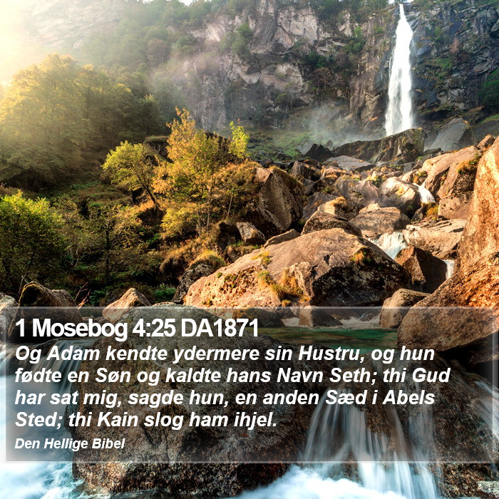 1 Mosebog 4:25 DA1871 Bible Study