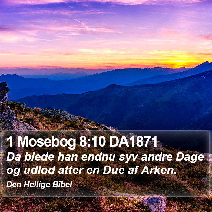 1 Mosebog 8:10 DA1871 Bible Study