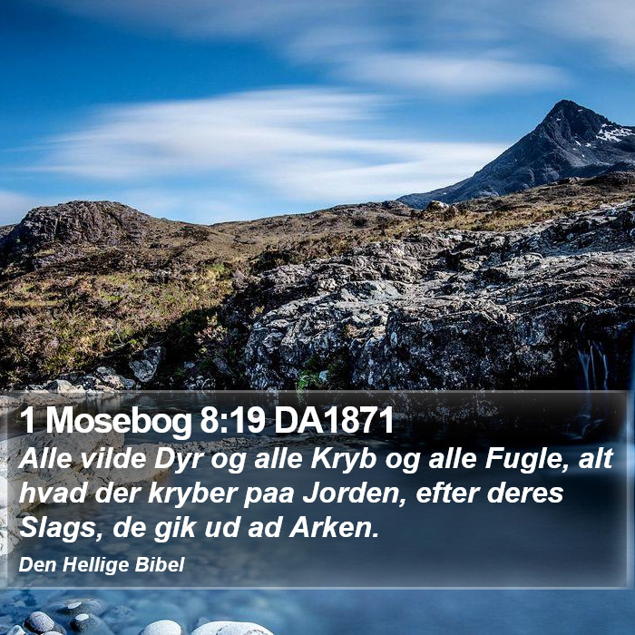 1 Mosebog 8:19 DA1871 Bible Study