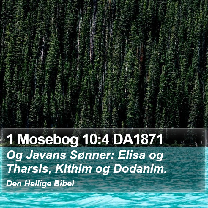 1 Mosebog 10:4 DA1871 Bible Study