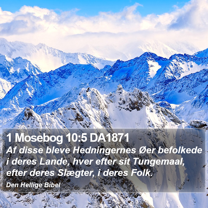 1 Mosebog 10:5 DA1871 Bible Study