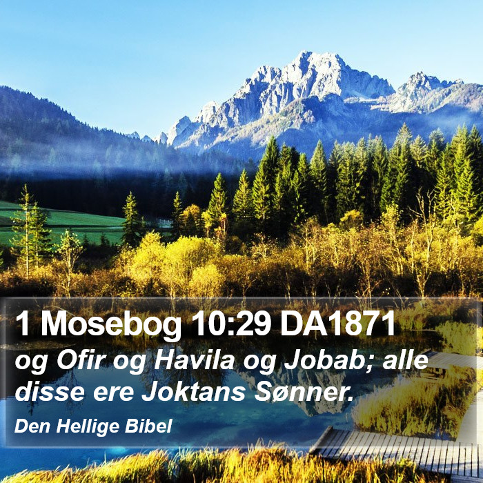 1 Mosebog 10:29 DA1871 Bible Study