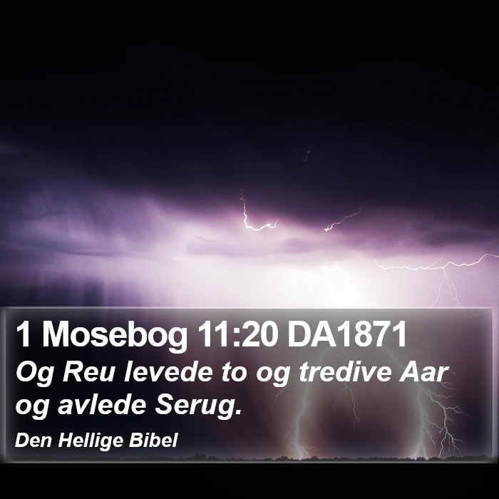 1 Mosebog 11:20 DA1871 Bible Study