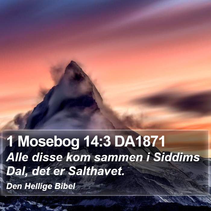 1 Mosebog 14:3 DA1871 Bible Study