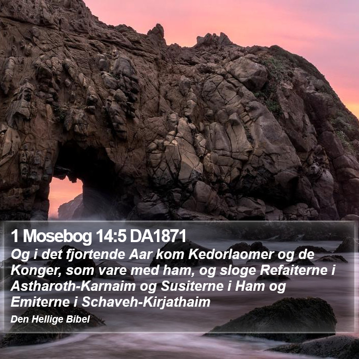 1 Mosebog 14:5 DA1871 Bible Study