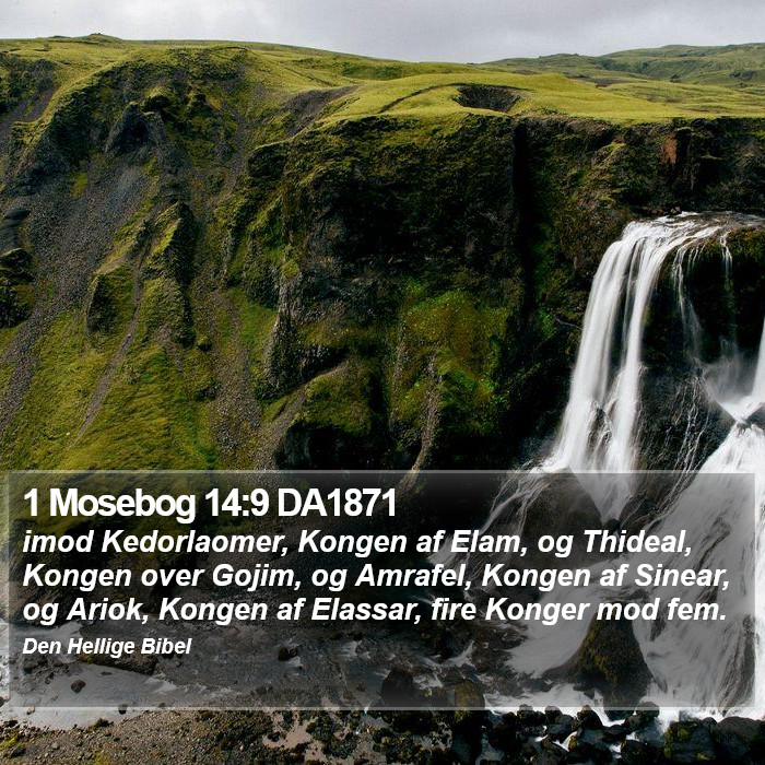 1 Mosebog 14:9 DA1871 Bible Study