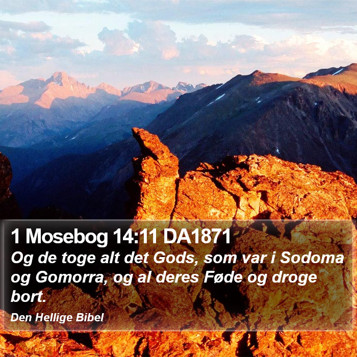 1 Mosebog 14:11 DA1871 Bible Study