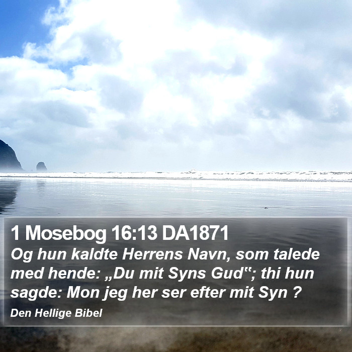1 Mosebog 16:13 DA1871 Bible Study