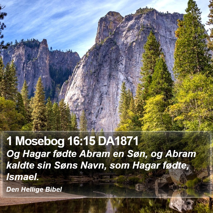 1 Mosebog 16:15 DA1871 Bible Study
