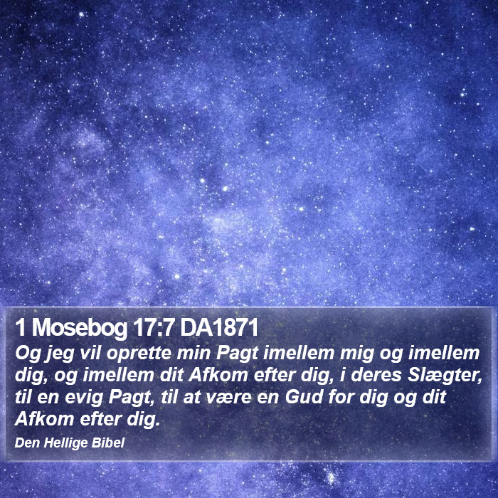 1 Mosebog 17:7 DA1871 Bible Study