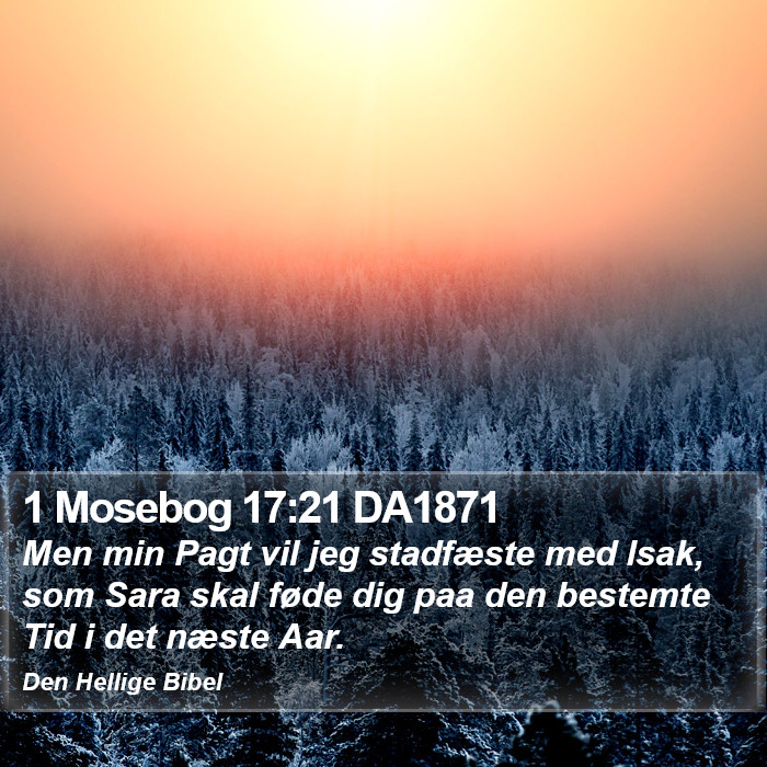 1 Mosebog 17:21 DA1871 Bible Study