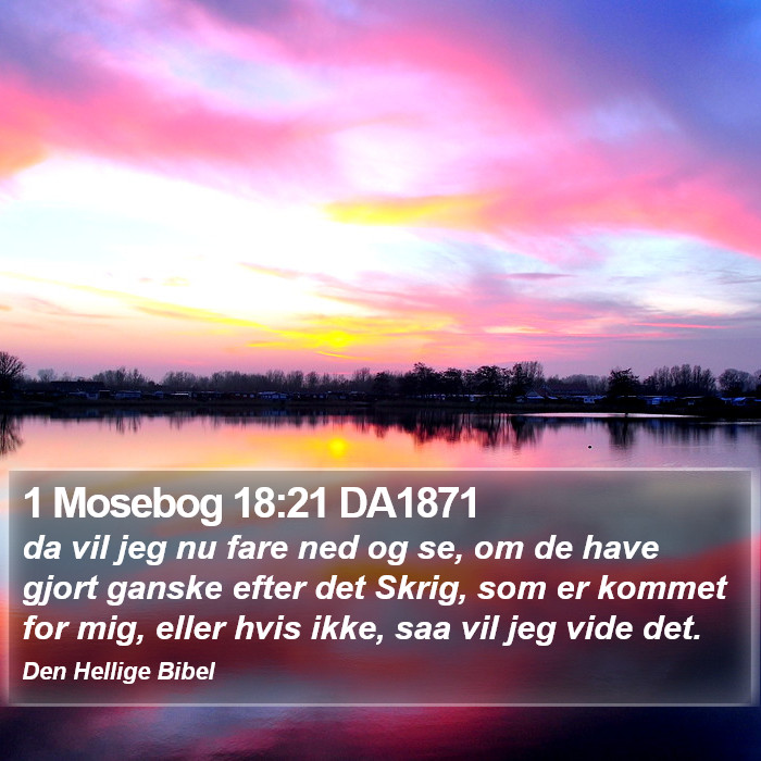 1 Mosebog 18:21 DA1871 Bible Study