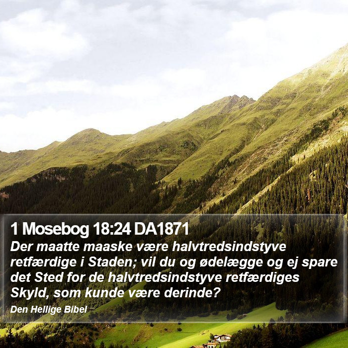 1 Mosebog 18:24 DA1871 Bible Study