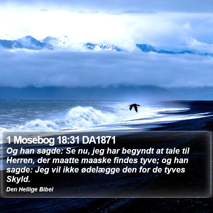 1 Mosebog 18:31 DA1871 Bible Study