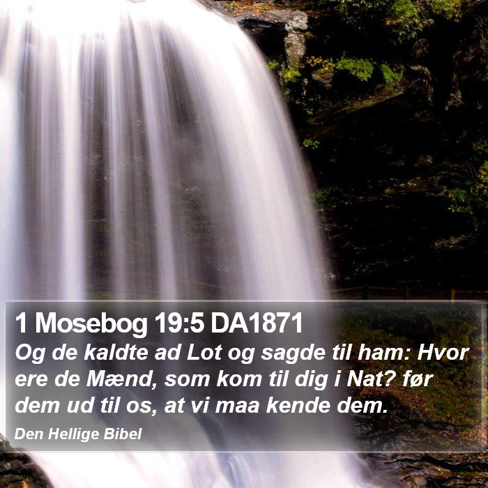 1 Mosebog 19:5 DA1871 Bible Study