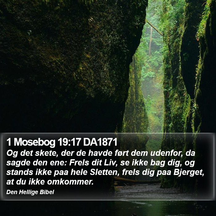 1 Mosebog 19:17 DA1871 Bible Study