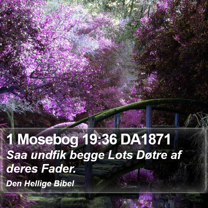 1 Mosebog 19:36 DA1871 Bible Study