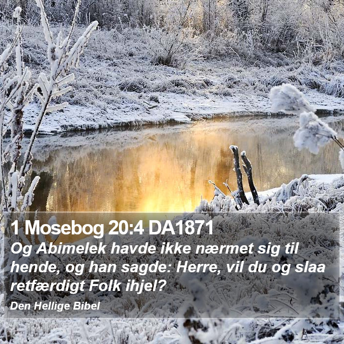 1 Mosebog 20:4 DA1871 Bible Study