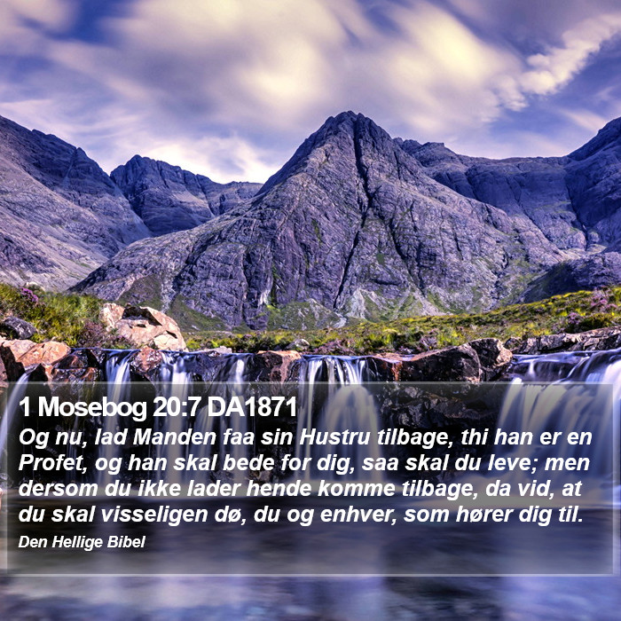 1 Mosebog 20:7 DA1871 Bible Study