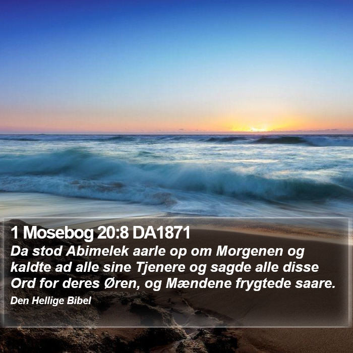 1 Mosebog 20:8 DA1871 Bible Study