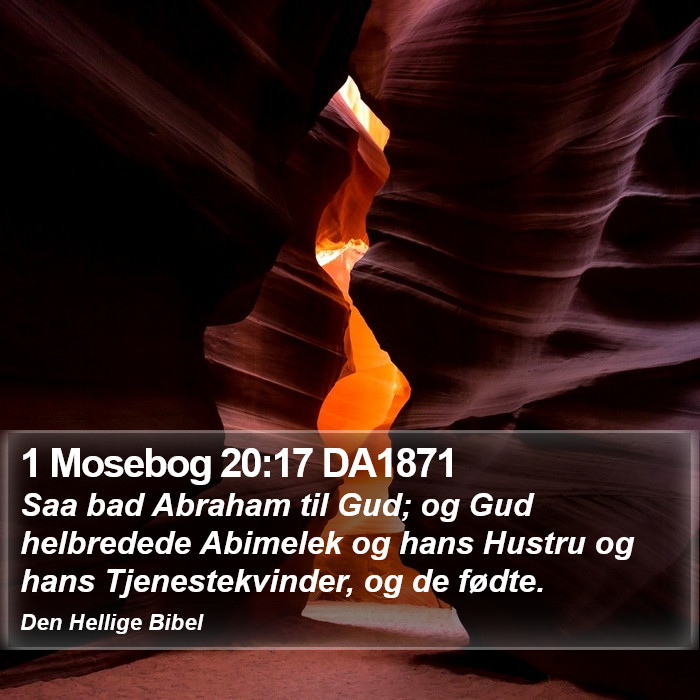 1 Mosebog 20:17 DA1871 Bible Study