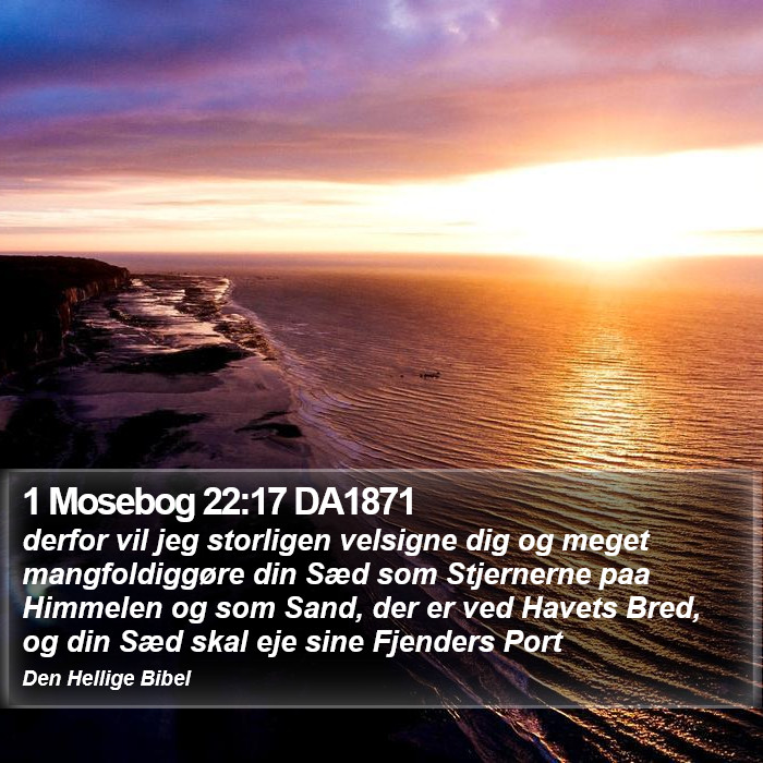 1 Mosebog 22:17 DA1871 Bible Study