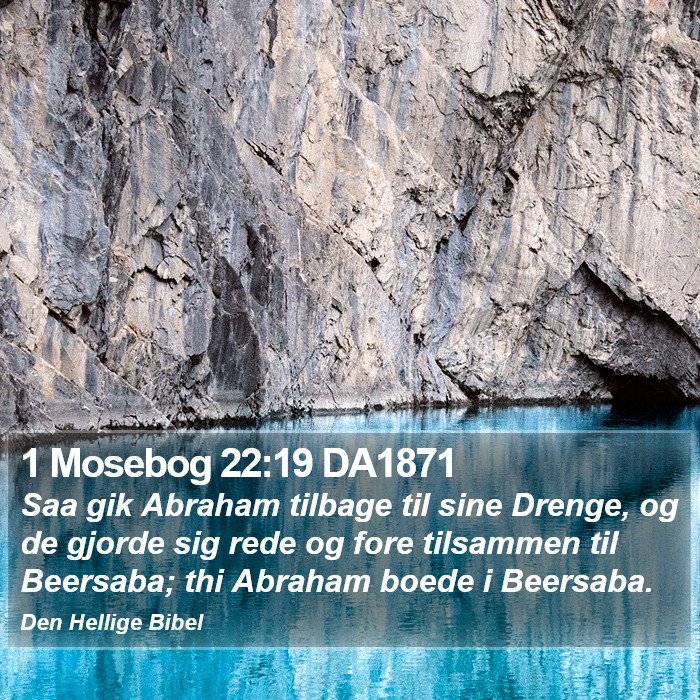 1 Mosebog 22:19 DA1871 Bible Study