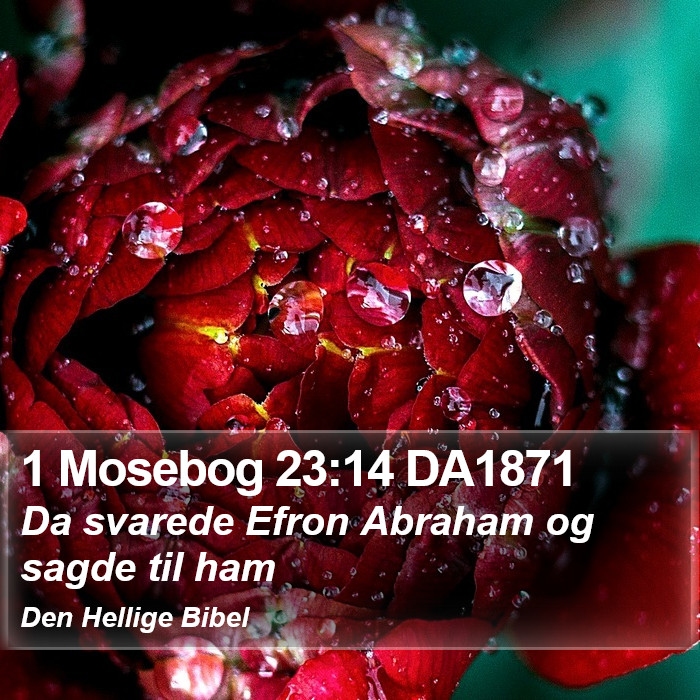 1 Mosebog 23:14 DA1871 Bible Study