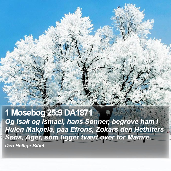 1 Mosebog 25:9 DA1871 Bible Study
