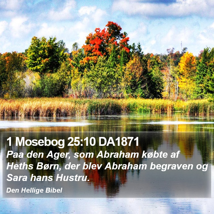 1 Mosebog 25:10 DA1871 Bible Study
