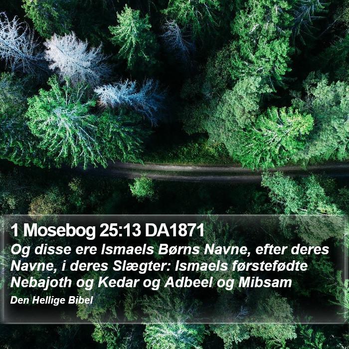 1 Mosebog 25:13 DA1871 Bible Study