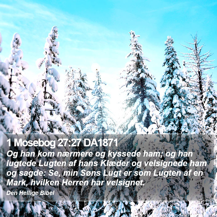 1 Mosebog 27:27 DA1871 Bible Study