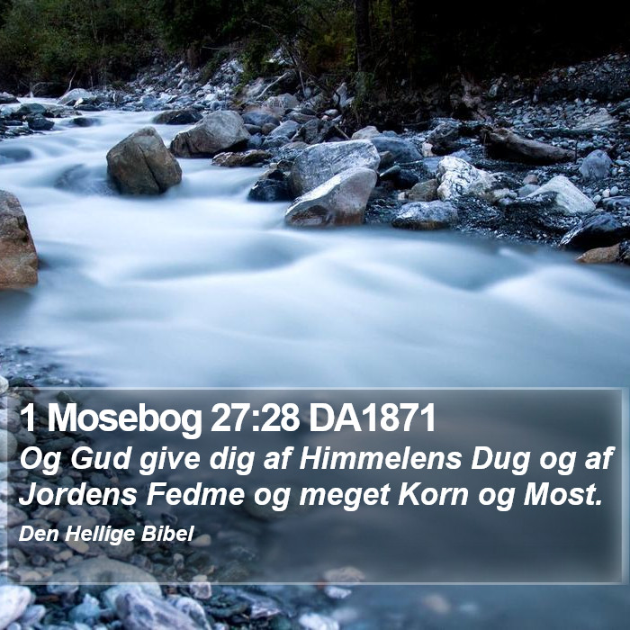 1 Mosebog 27:28 DA1871 Bible Study