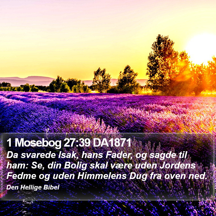 1 Mosebog 27:39 DA1871 Bible Study