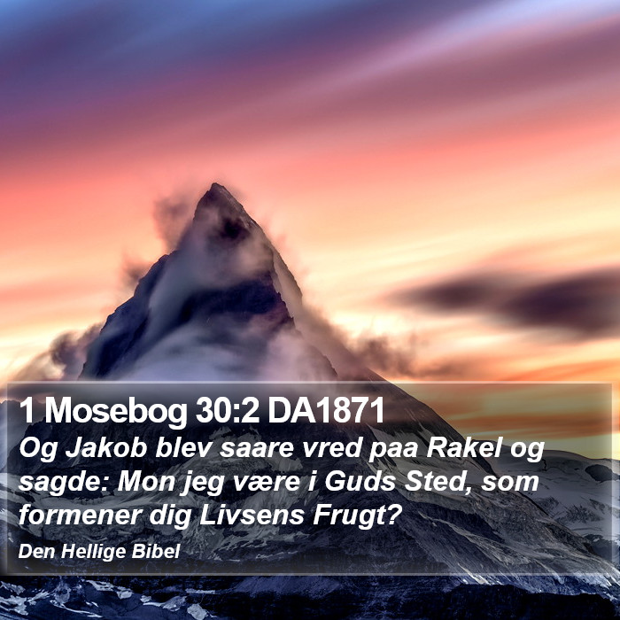 1 Mosebog 30:2 DA1871 Bible Study