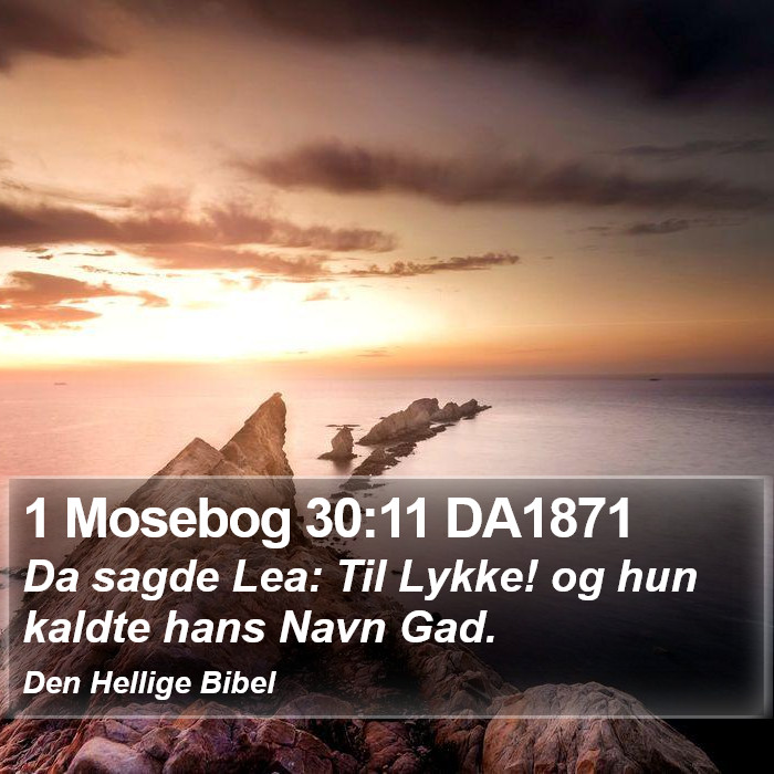 1 Mosebog 30:11 DA1871 Bible Study