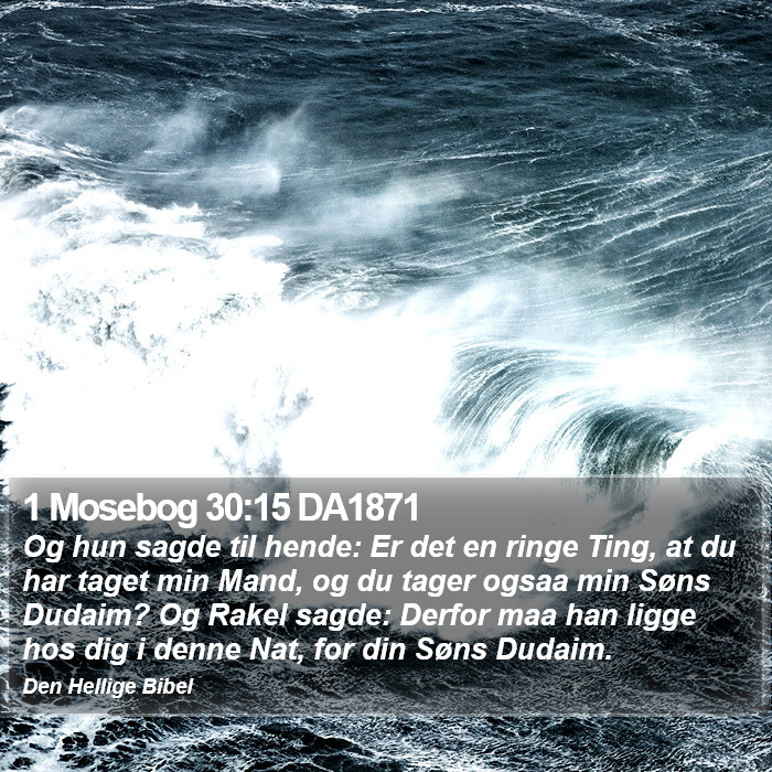 1 Mosebog 30:15 DA1871 Bible Study