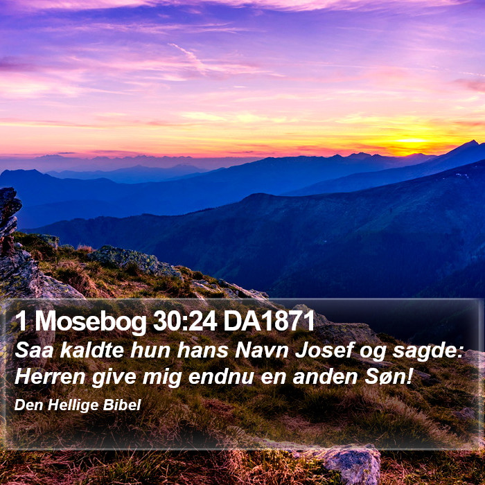 1 Mosebog 30:24 DA1871 Bible Study