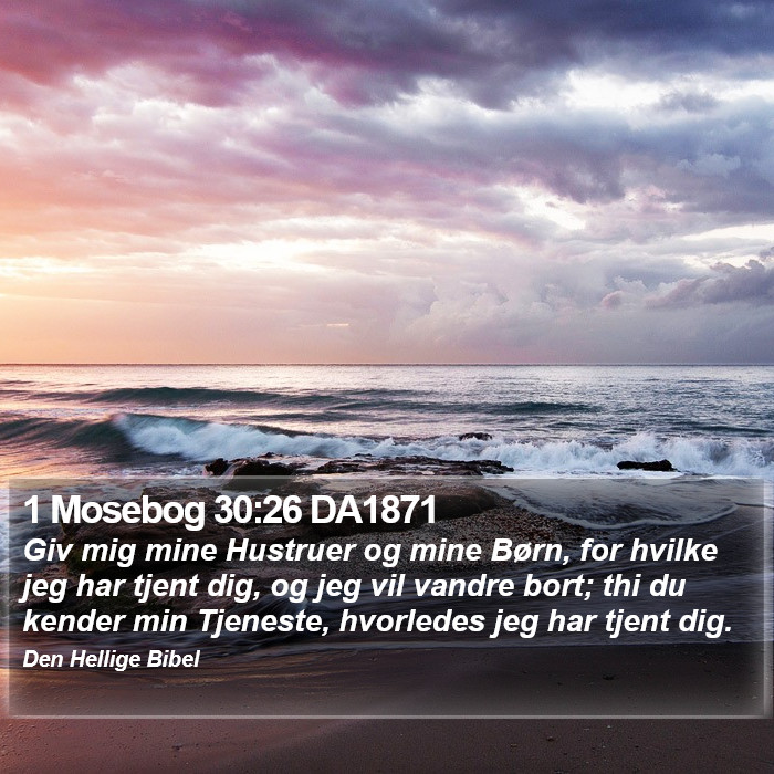 1 Mosebog 30:26 DA1871 Bible Study