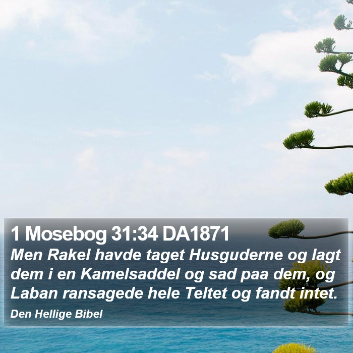 1 Mosebog 31:34 DA1871 Bible Study