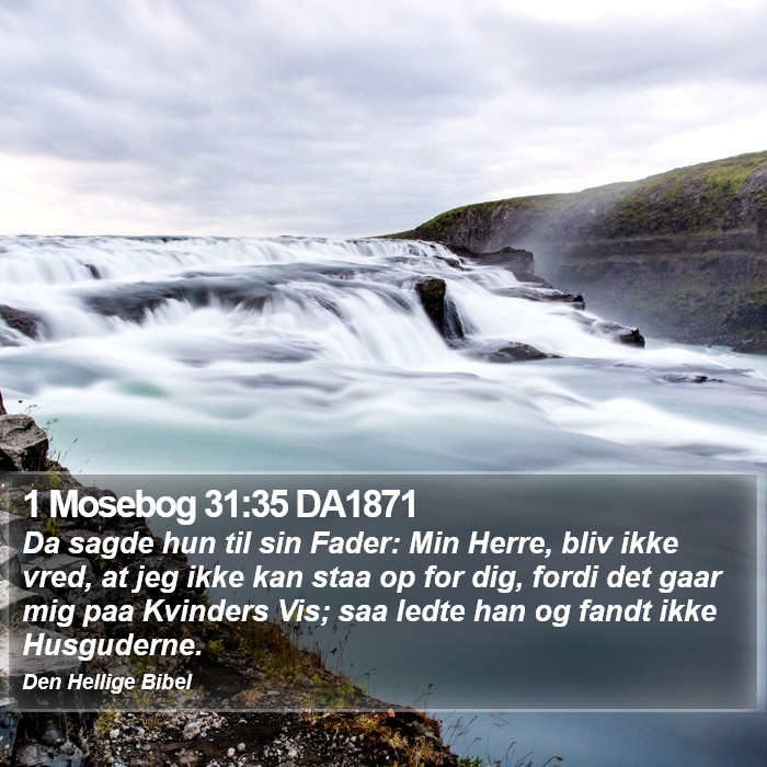 1 Mosebog 31:35 DA1871 Bible Study