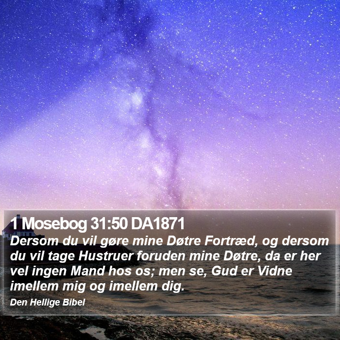 1 Mosebog 31:50 DA1871 Bible Study