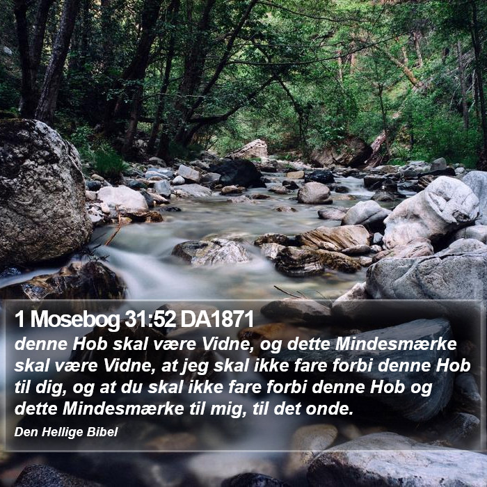 1 Mosebog 31:52 DA1871 Bible Study